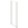 Pieds de table de bar en U, 2 pièces, blanc, 50 x (90-91) cm, acier 625228625228
