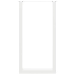Pieds de table de bar en U, 2 pièces, blanc, 50 x (90-91) cm, acier 625228625228