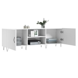 Meuble TV blanc 150x30x50 cm bois d'ingénierie 625234625234