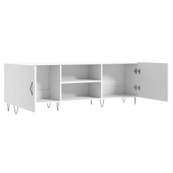 Meuble TV blanc 150x30x50 cm bois d'ingénierie 625234625234