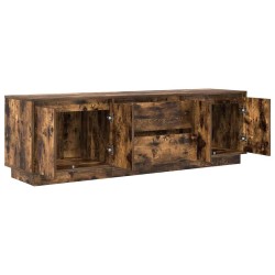 Meuble TV avec lumières LED chêne fumé 160,5x41x50 cm 625239625239