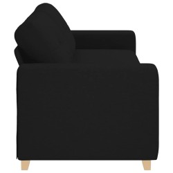 Canapé 3 places noir en tissu 220x78x80 cm 625240625240