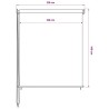 Store roulant d'extérieur 125 (l) x 140 (H) cm beige 625244625244