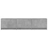 Meuble TV avec LED 165x34x40 cm Gris Béton Bois d’ingénierie 625246625246