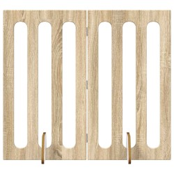 Clôture pliable pour animaux 2 pcs Chêne Sonoma 625247625247