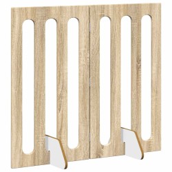Clôture pliable pour animaux 2 pcs Chêne Sonoma 625247625247
