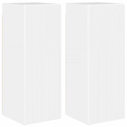 Meuble TV mural 2 pcs Blanc Brillant 30 x 31 x 80 cm 625250625250