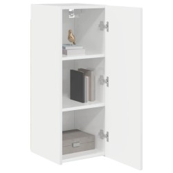Meuble TV mural 2 pcs Blanc Brillant 30 x 31 x 80 cm 625250625250