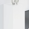 Meuble TV mural 2 pcs Blanc Brillant 30 x 31 x 80 cm 625250625250