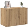 Meuble TV mural chêne artisanal 60x30x41 cm 625254625254
