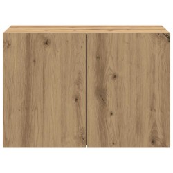 Meuble TV mural chêne artisanal 60x30x41 cm 625254625254