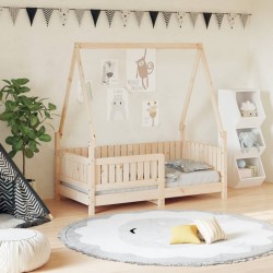 Cadre de lit pour enfant 70x140 cm bois de pin massif 625255625255