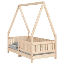 Cadre de lit pour enfant 70x140 cm bois de pin massif 625255625255