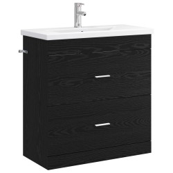 Ensemble de mobilier de salle de bain Chêne noir 625257625257