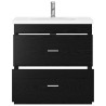 Ensemble de mobilier de salle de bain Chêne noir 625257625257