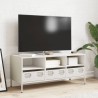 Meuble TV blanc 101,5x39x43,5 cm acier laminé à froid 625259625259