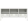 Meuble TV blanc 101,5x39x43,5 cm acier laminé à froid 625259625259