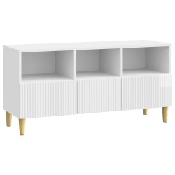 Meuble TV Blanc brillant 102 x 34,5 x 50 cm Bois d'ingénierie 625260625260