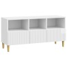 Meuble TV Blanc brillant 102 x 34,5 x 50 cm Bois d'ingénierie 625260625260