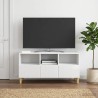 Meuble TV Blanc brillant 102 x 34,5 x 50 cm Bois d'ingénierie 625260625260