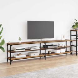Meuble TV Bois Ancien 200 x 30 x 50 cm Bois d'ingénierie et fer 625261625261