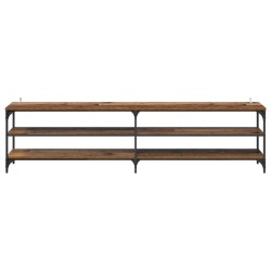 Meuble TV Bois Ancien 200 x 30 x 50 cm Bois d'ingénierie et fer 625261625261