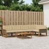 Ensemble de canapés d'extérieur 6 pcs Naturel et Beige 625263625263