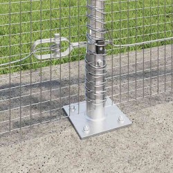 Clôture en fil soudé avec base en béton 50 x 1 m Argenté Maille 625268625268