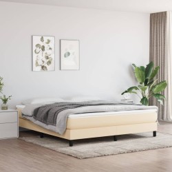 Matelas de lit à ressorts ensachés fermeté moyenne Crème 180x200x20 cm Tissu 625269625269
