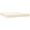 Matelas de lit à ressorts ensachés fermeté moyenne Crème 180x200x20 cm Tissu 625269625269
