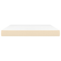 Matelas de lit à ressorts ensachés fermeté moyenne Crème 180x200x20 cm Tissu 625269625269