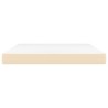Matelas de lit à ressorts ensachés fermeté moyenne Crème 180x200x20 cm Tissu 625269625269