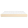Matelas de lit à ressorts ensachés fermeté moyenne Crème 180x200x20 cm Tissu 625269625269