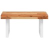 Étagère de vasque murale acier et bois massif d'acacia 625270625270