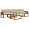 Ensemble de canapés d'extérieur 5 pcs Naturel et Beige 625273625273