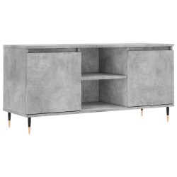 Meuble TV gris béton 104x35x50 cm bois d'ingénierie 625274625274