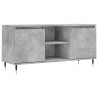 Meuble TV gris béton 104x35x50 cm bois d'ingénierie 625274625274