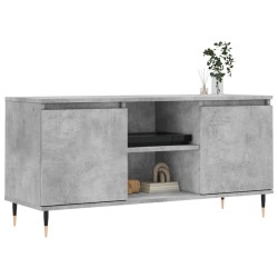 Meuble TV gris béton 104x35x50 cm bois d'ingénierie 625274625274