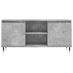 Meuble TV gris béton 104x35x50 cm bois d'ingénierie 625274625274