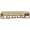 Ensemble de canapés d'extérieur 5 pcs Naturel et Beige 625276625276