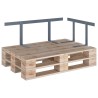 Dossier pour canapé palette Gris 110 cm Fer 625280625280