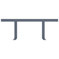 Dossier pour canapé palette Gris 110 cm Fer 625280625280