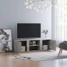 Meuble TV Gris béton 120x34x37 cm Bois d’ingénierie 625281625281