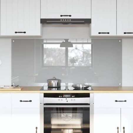 Crédence de cuisine 2 pcs Gris clair 70 x 60 cm verre trempé 625288625288