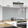 Crédence de cuisine 2 pcs Gris clair 70 x 60 cm verre trempé 625288625288
