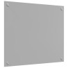 Crédence de cuisine 2 pcs Gris clair 70 x 60 cm verre trempé 625288625288