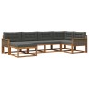 Ensemble de canapés d'extérieur 6 pcs Naturel et Anthracite 625289625289