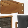 Ensemble de canapés d'extérieur 6 pcs Naturel et Anthracite 625289625289