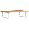 Étagère de vasque murale acier et bois massif d'acacia 625292625292
