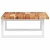 Étagère de vasque murale acier et bois massif d'acacia 625292625292